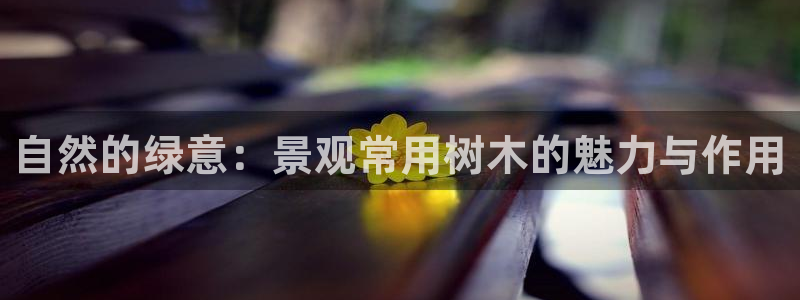 卧龙凤雏娱乐减肥：自然的绿意：景观常用树木的魅力与作用